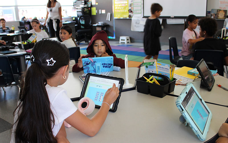 students in a classroom