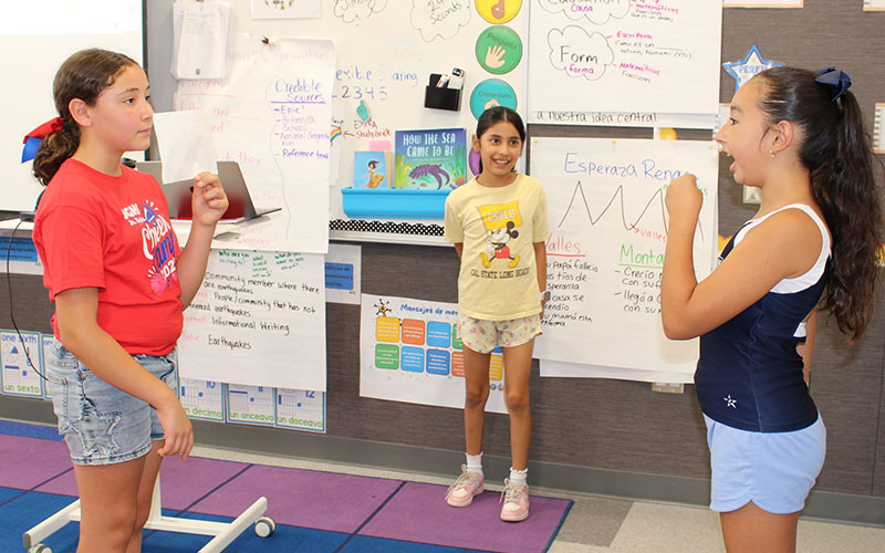 students in a classroom