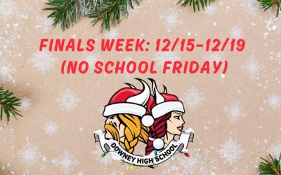 Finals Week Schedule