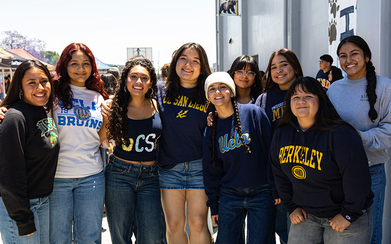 students in university shirts