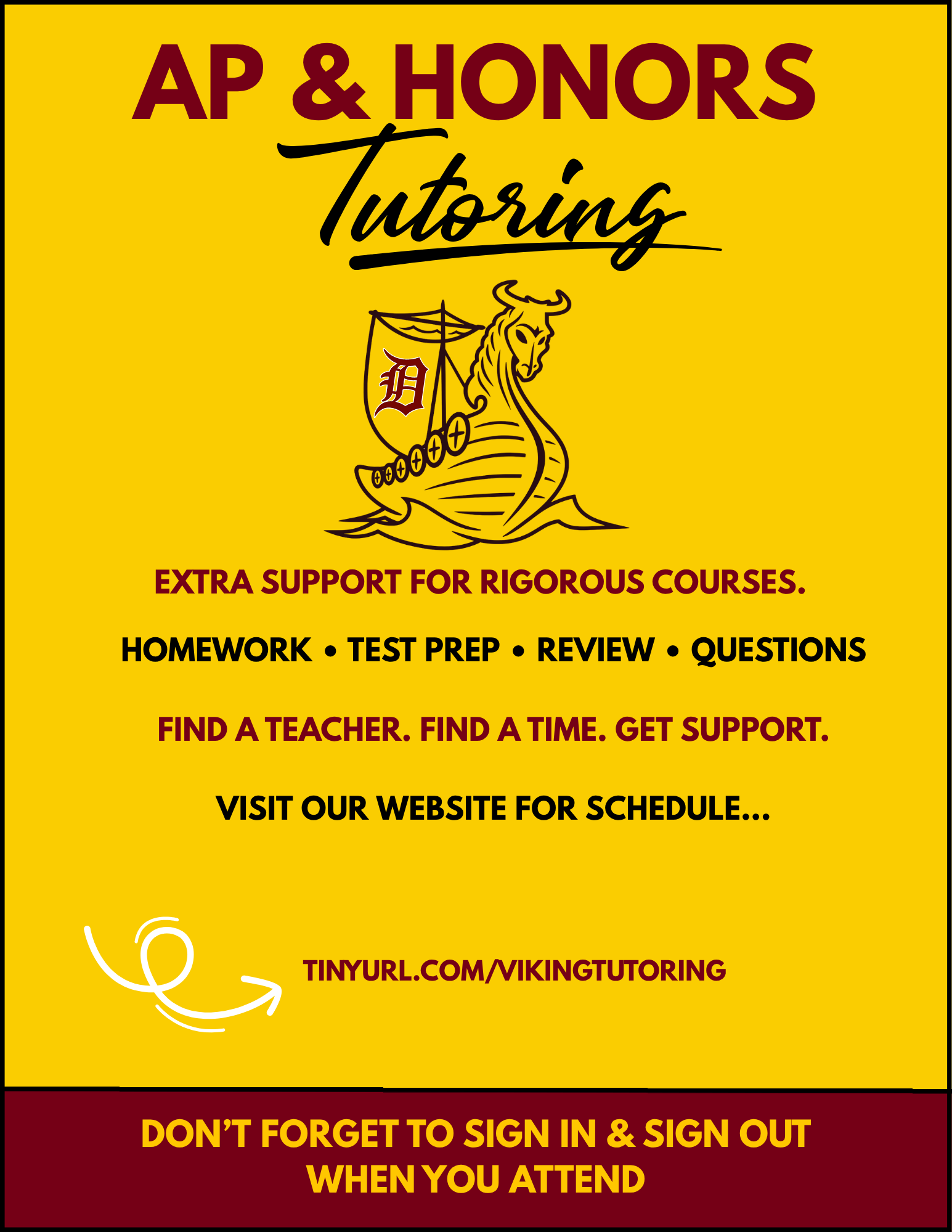 AP & Honors Tutoring Sign inOut