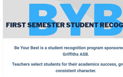 First Semester Student Recognition