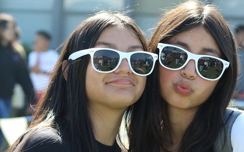 Girls in the sunglasses