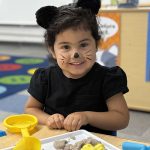 cute girl wearing cat ears