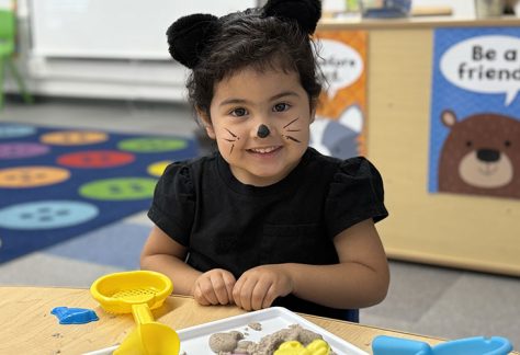 cute girl wearing cat ears