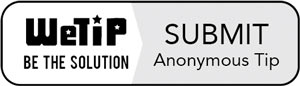 WeTip Be the Solution Submit Anonymous Tip button