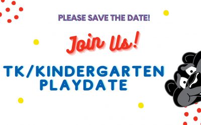 TK & Kindergarten Playdate: August 12, 2022