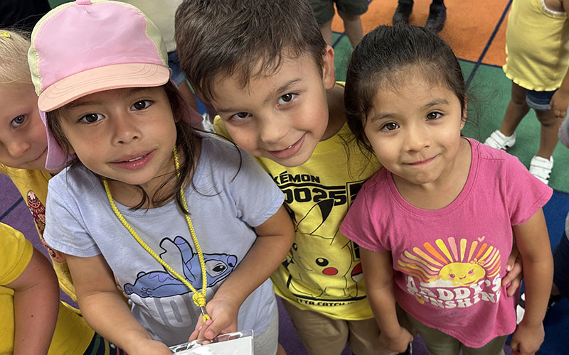 group of young students