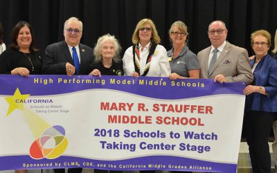 Stauffer Middle School is One of the Schools to Watch