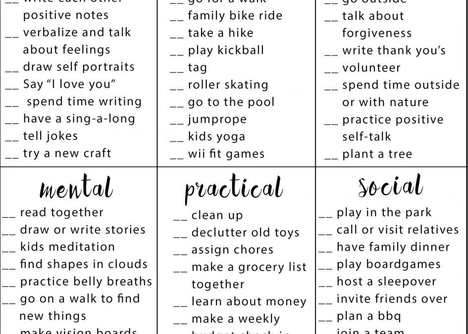 Self Care for Families