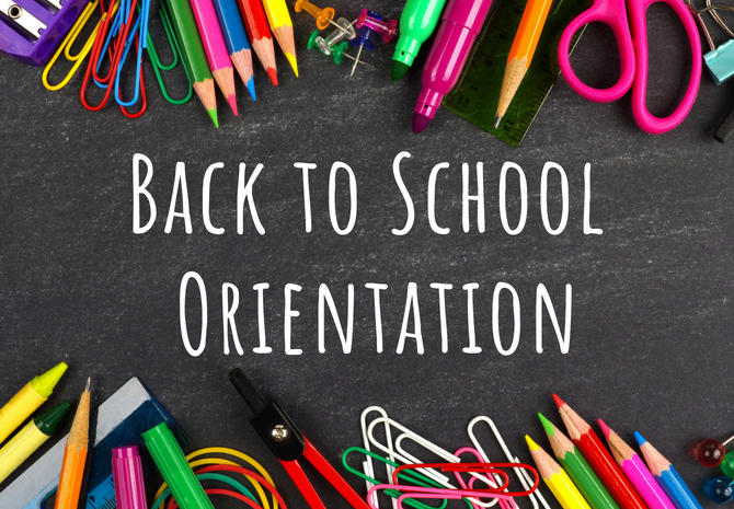 Back to School Information