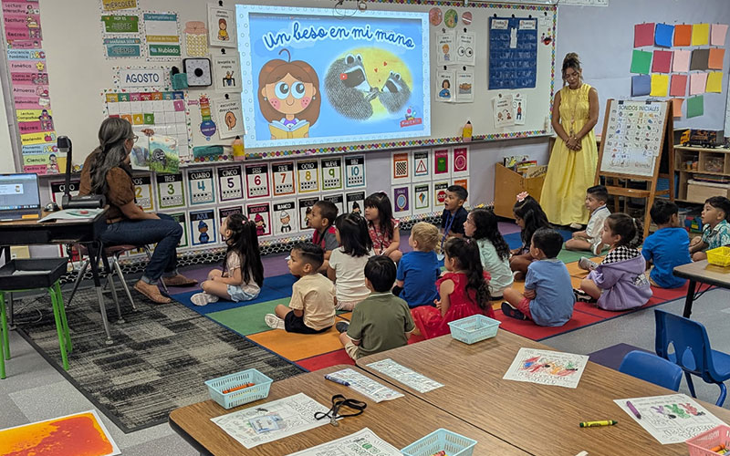 students in a classroom
