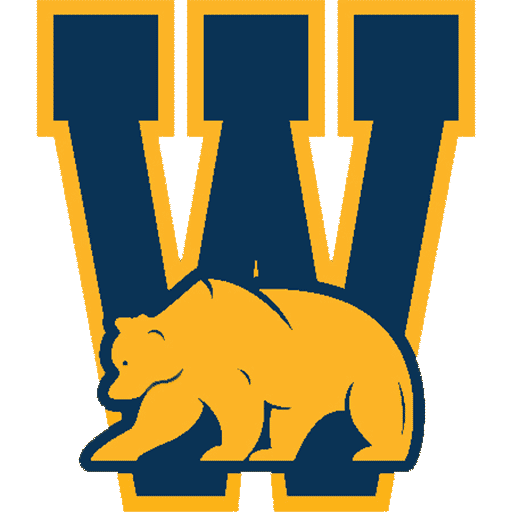 W logo with bear