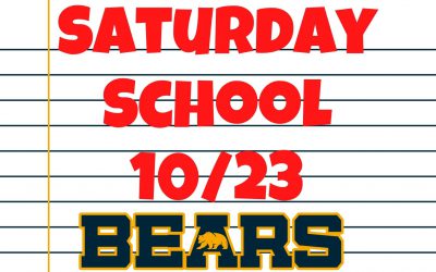 Saturday School 10/23