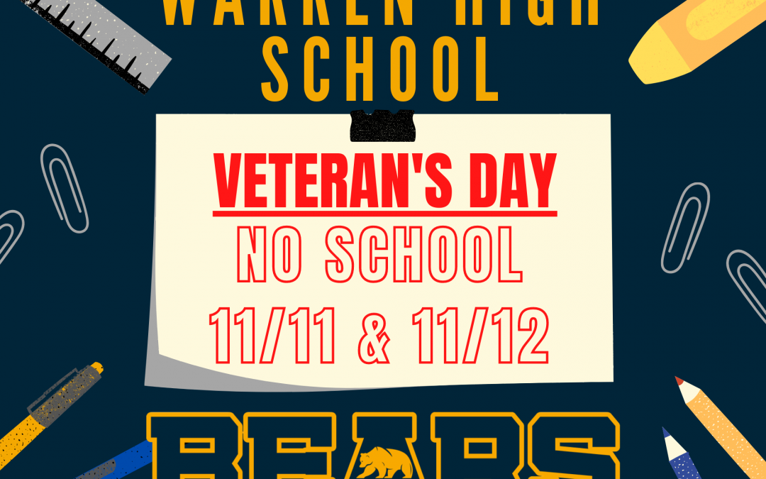 Veteran’s Day Holiday