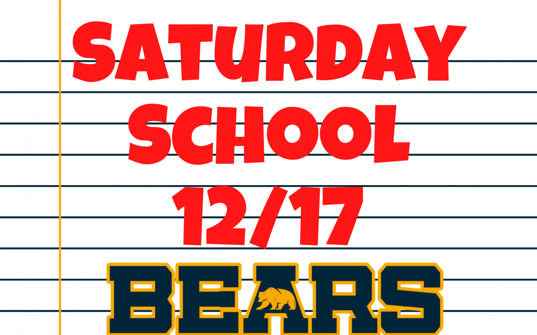 Saturday School 12/17