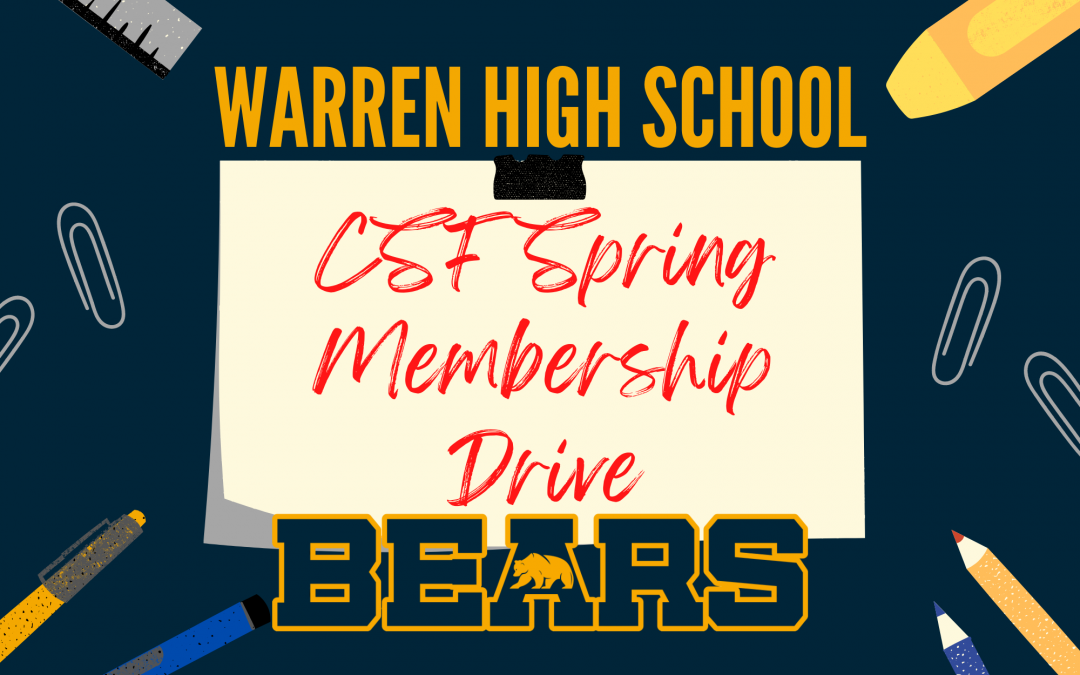 CSF Spring Membership Drive