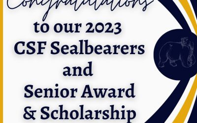 2023 CSF Sealbearers and Senior Award & Scholarship Winners!