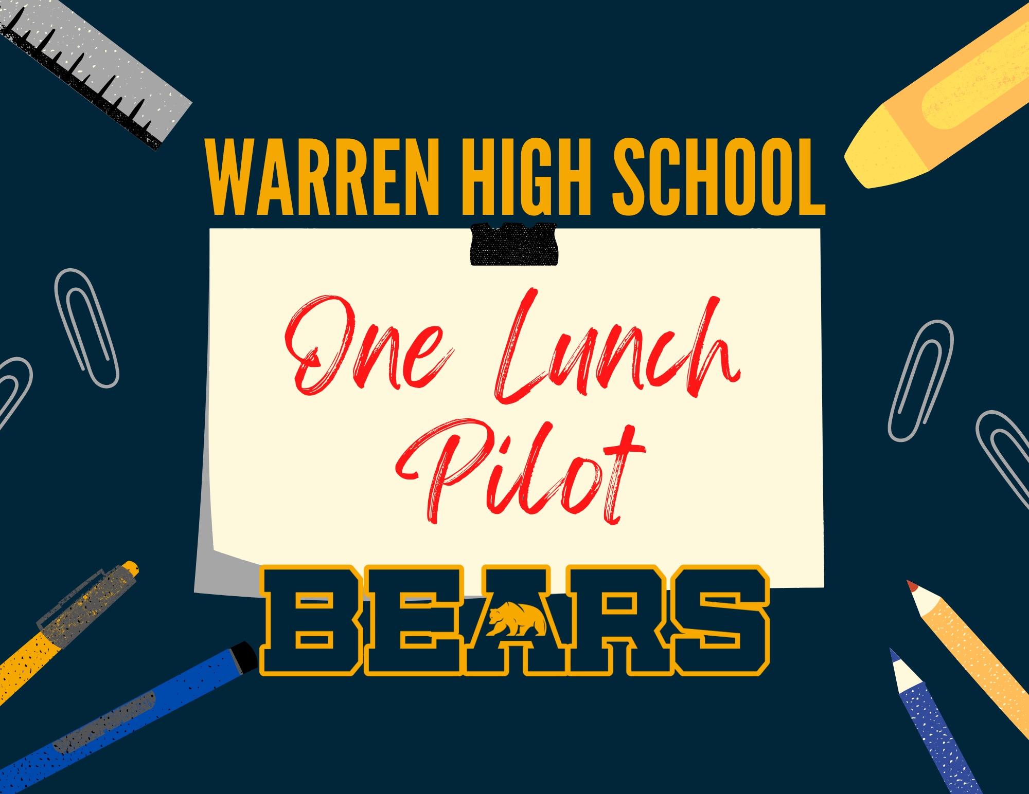 Map Rch One Lunch One Lunch Pilot | Warren High School