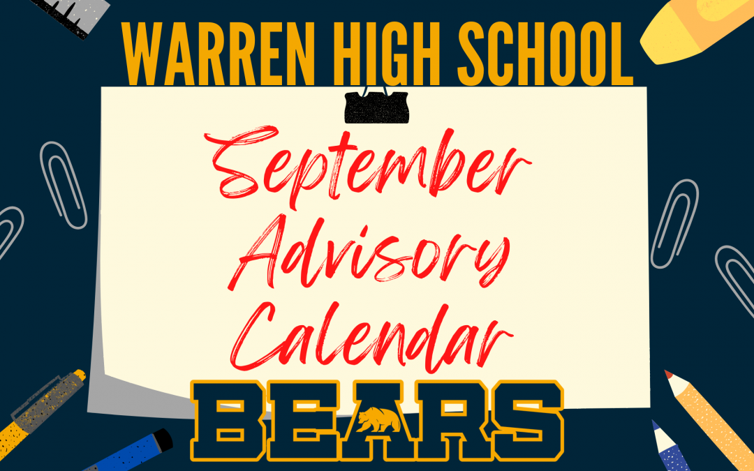 September Advisory Calendar