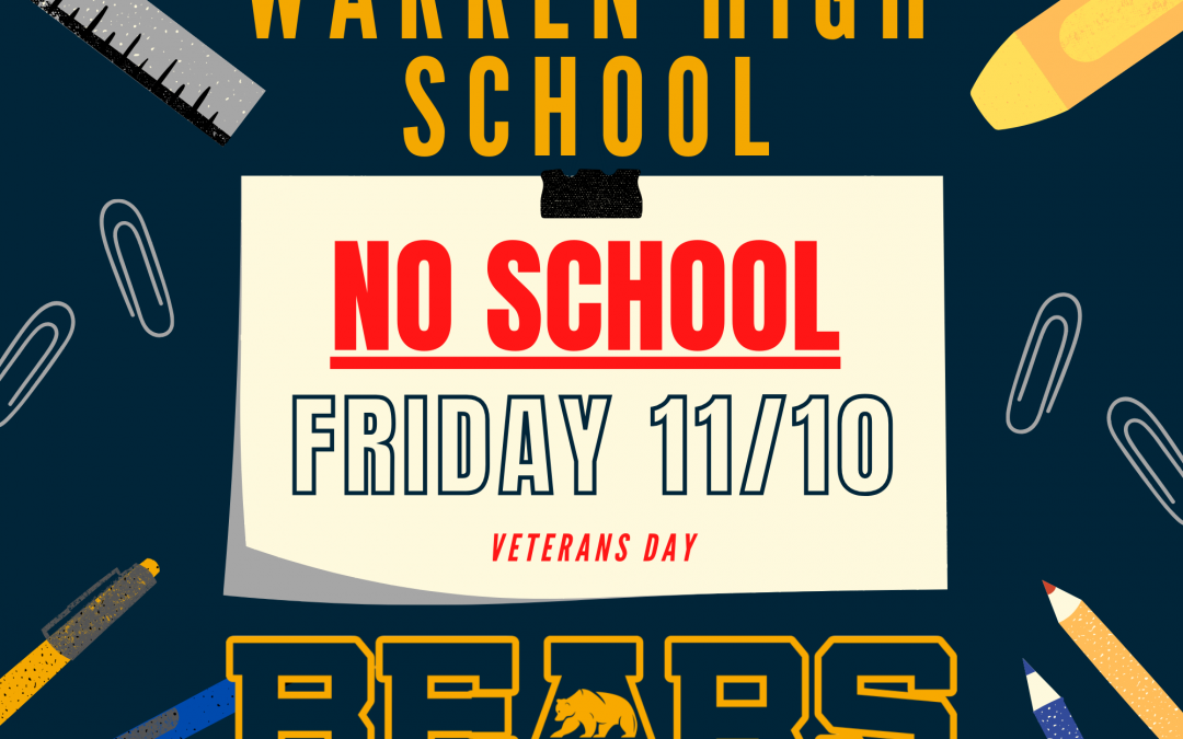 Veterans Day – No School 11/10