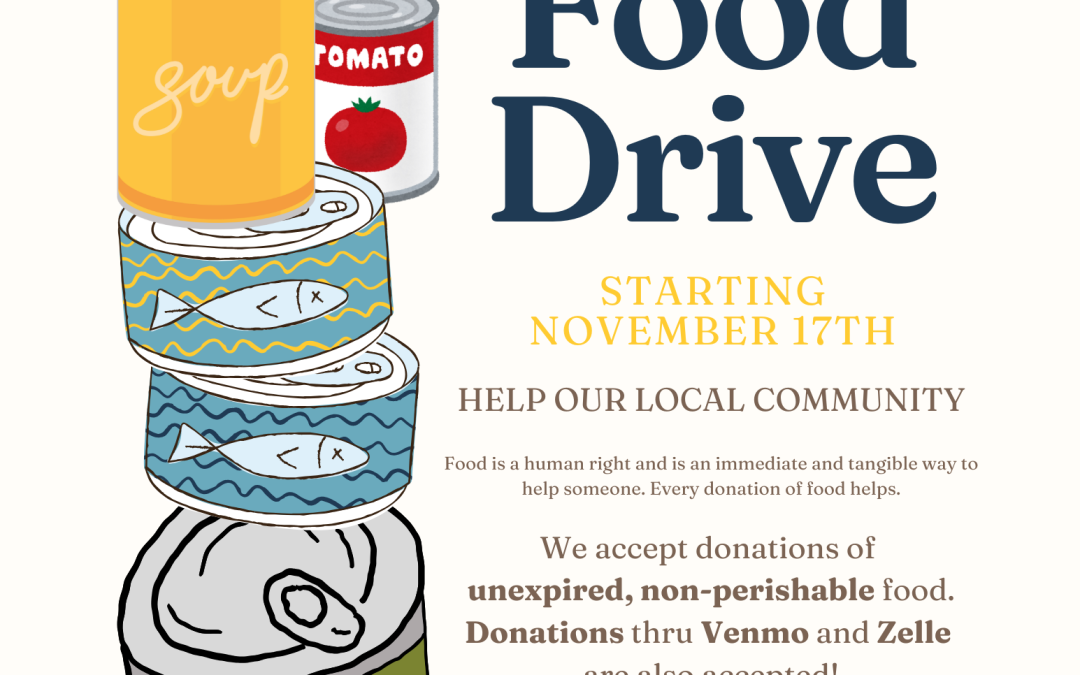 Canned Food Drive – Starts Monday, 11/17