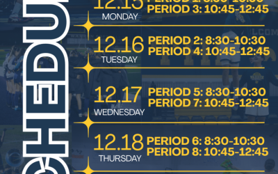 Finals Week Schedule: Fall 2025