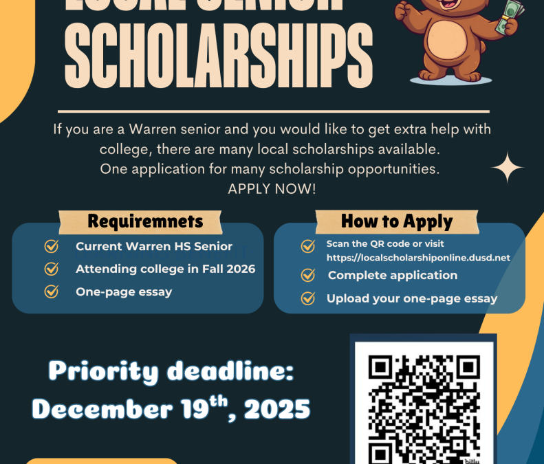 Local Scholarship App Deadline: February 6th