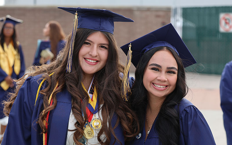 grads in gowns