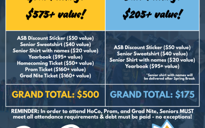 Senior Packages Now Available: Save on Senior Year Events