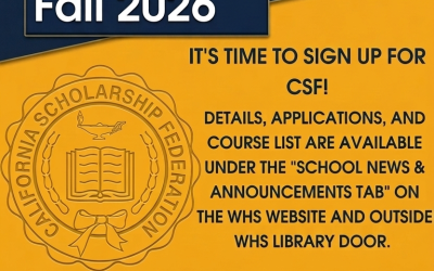 CSF Membership Drive: Fall 2026