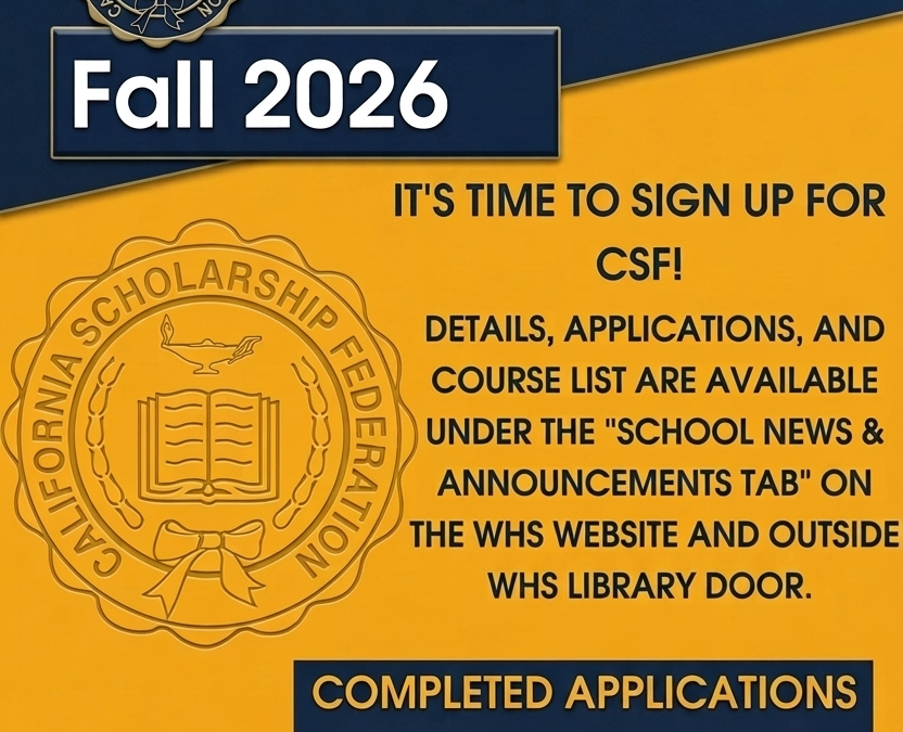 CSF Membership Drive: Fall 2026