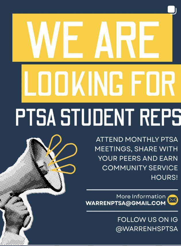 We are looking for Student reps