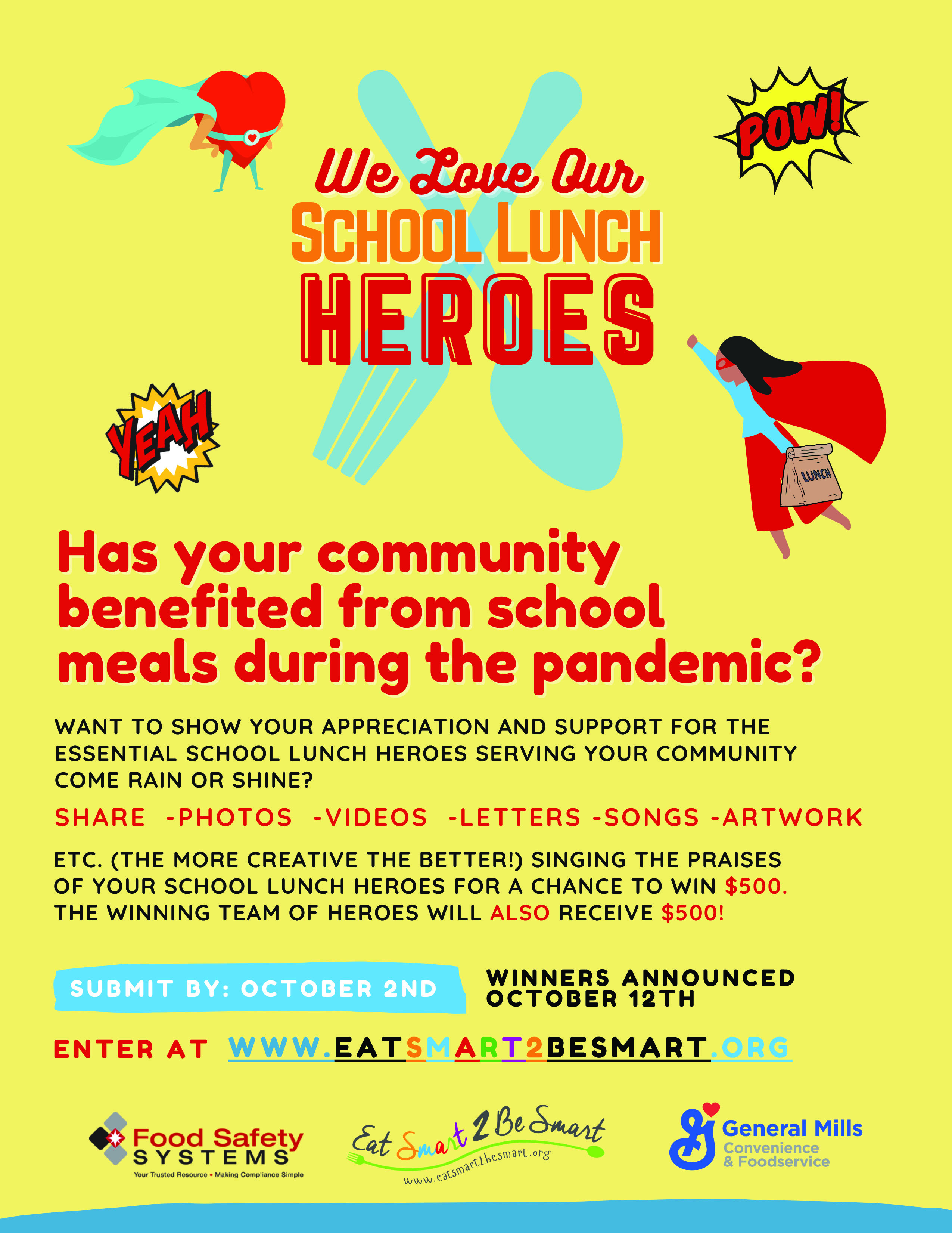 We Love Our School Lunch Heroes Contest!