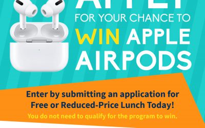 Apply today for a chance to WIN Apple AirPods!