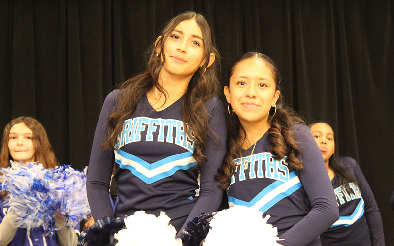Cheerleader posing for the camera
