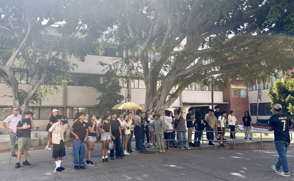 CSULA campus, Downey Unified students visited during summer 2026 program.