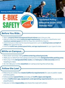 Representation of ebike safety updated policy for download
